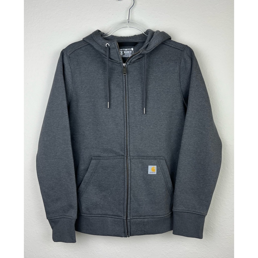 Carhartt Relaxed Fit Midweight Full Zip Hooded Jacket Size Medium